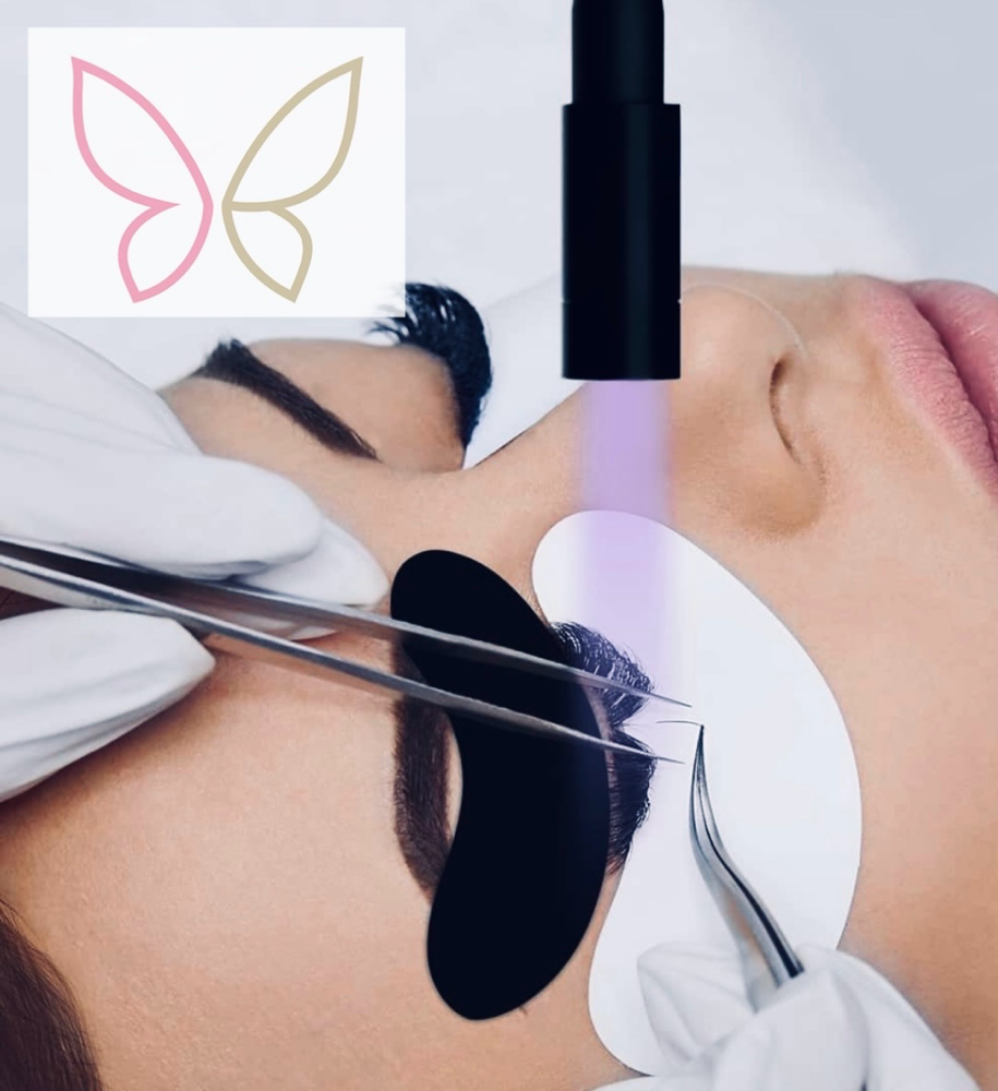 Wimpern UV-Methode
